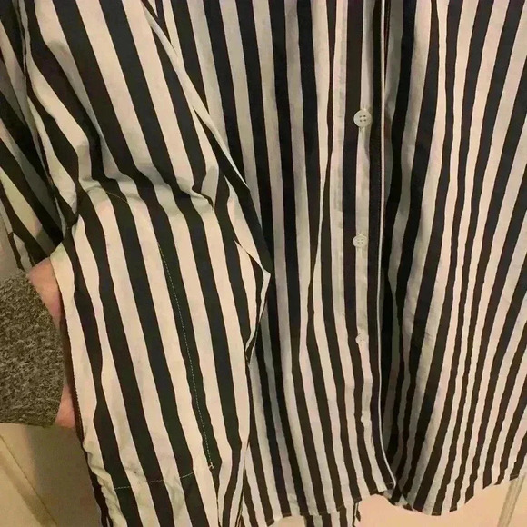 NWT See Rose Go Signature Tunic Shirt Grey & White striped, Womens Plus Size 4x - Picture 5 of 12